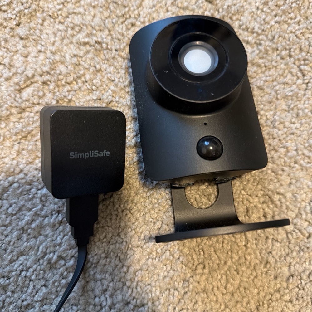 SimpliSafe Black Security Webcam